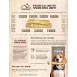 Premium Coffee Wood Dog Chews - XL