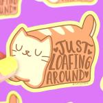 Just Loafing Vinyl Sticker