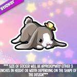 Bunny Butterfly Sticker