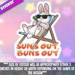 Suns Out Buns Out 2 Sticker