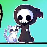 Lil Grimm Ghost Kitty Sticker