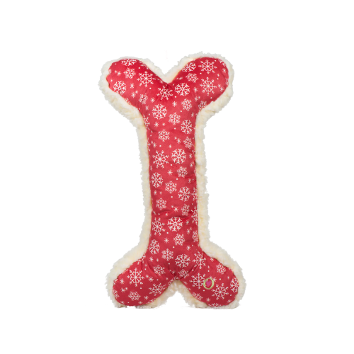 HuggleHounds Holiday Snowflake Bone Large
