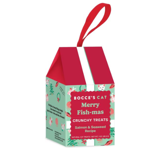 Bocce's Cat Merry Fish-mas Ornament 1z