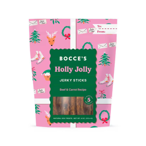 BOCCE'S HOLLY JOLLY JERKY STICKS 4z