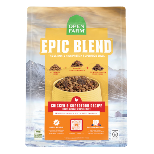 OPEN FARM EPIC BLEND CHICKEN & SUPERFOOD 18lb