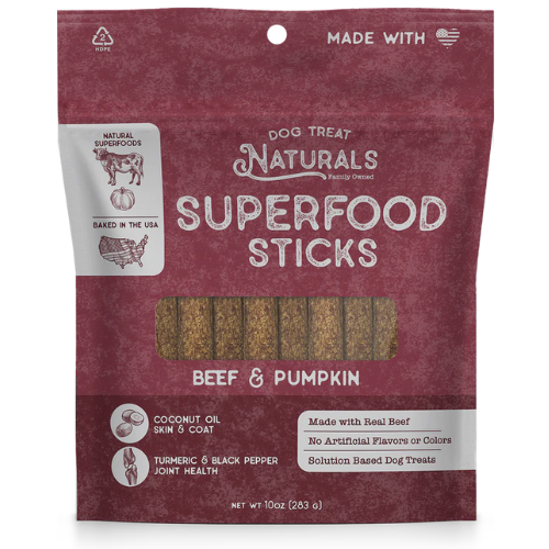 SUPERFOOD STICKS BEEF & PUMPKIN 10OZ