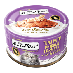 Fussie Cat Tuna w Chicken & Goats Milk 2.47oz - Case of 24