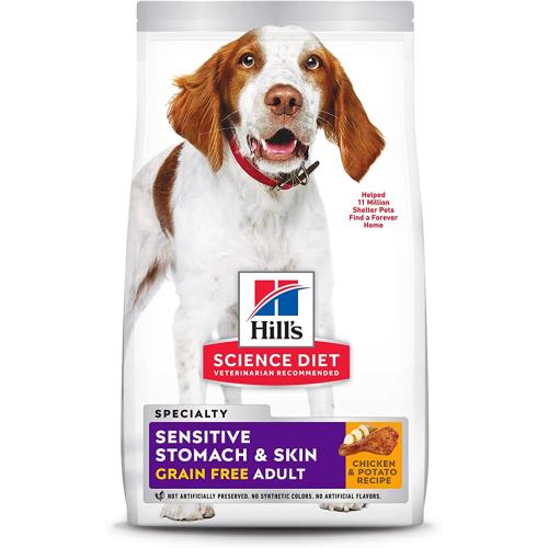 Hill's S.D.  Adult Sensitive Stomach & Skin Grain Free - Chicken & Potato Recipe 24#