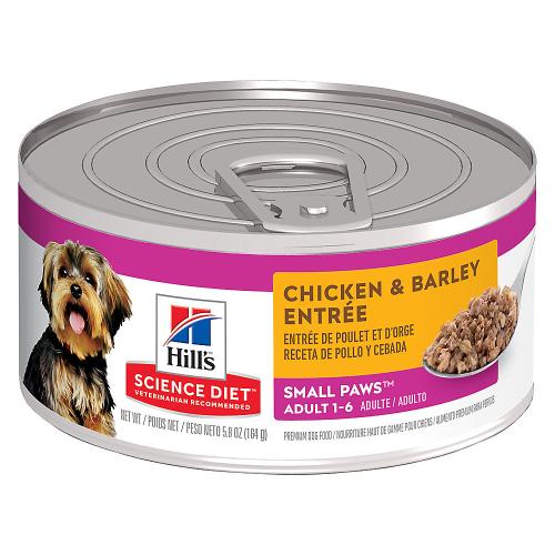 Hill's S.D. Adult Small Paws - Chicken & Barley Entree Canned 5.8 oz