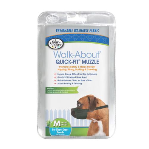 Four Paws WalkAbout QuickFit Dog Muzzle M Short Snout