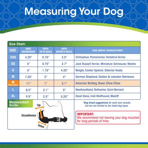 Four Paws WalkAbout QuickFit Dog Muzzle M Short Snout