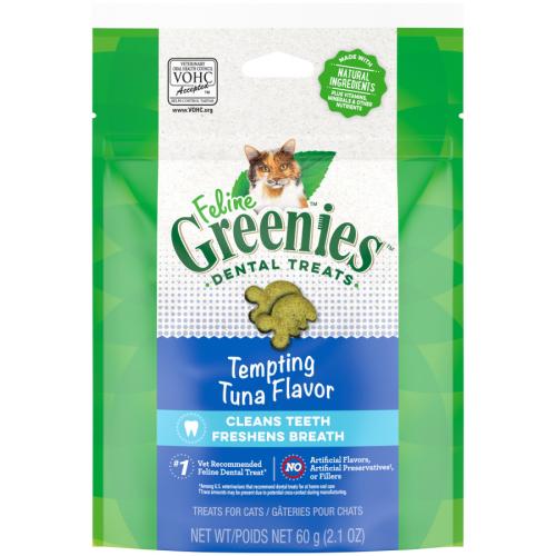 Greenies Feline Tuna Adult Cat Dental Treats 2.1 oz