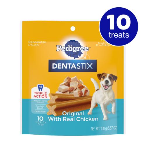 Pedigree DENTASTIX Dog S-M Breed Chicken 10 Count