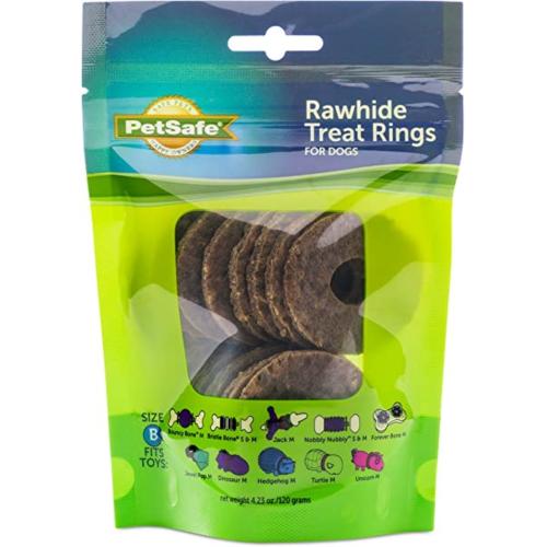 PetSafe Busy Buddy Natural Rawhide Rings