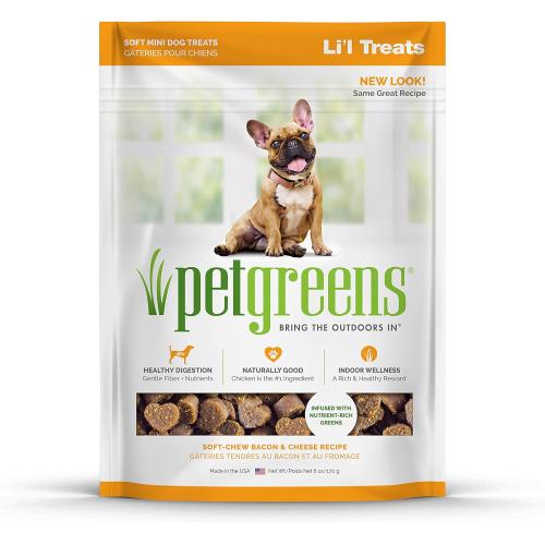Pet Greens Li'l Treats Soft Mini Bacon & Cheese Dog Treats 6 oz