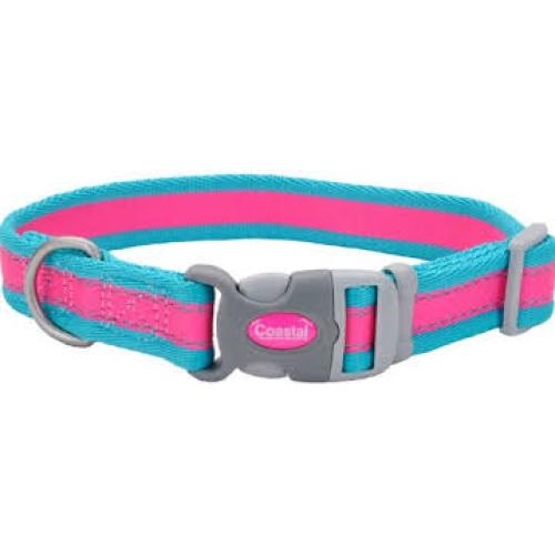 Coastal Pro Reflective Collar Fuscia And Teal