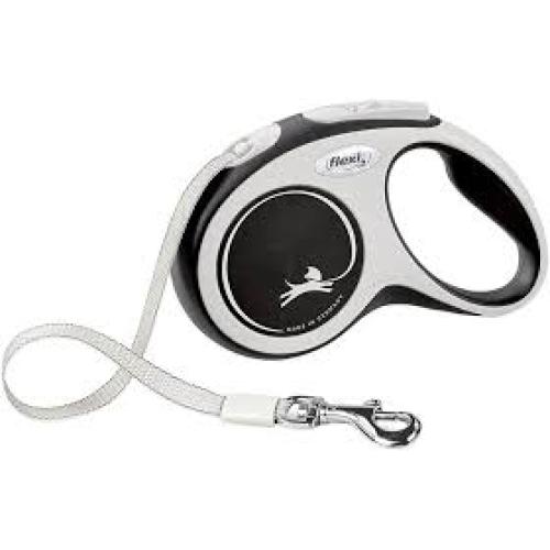 Flexi New Comfort Retractable Tape Dog Leash Grey