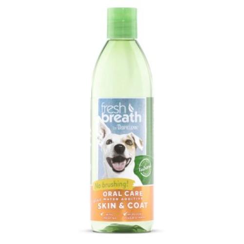 TropiClean F.B. Oral Care Water Additive + Skin Coat Dogs 16 oz