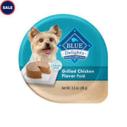 BLUE DD Grilled Chicken Pate Single Adult Wet Dog Food 3.5 oz