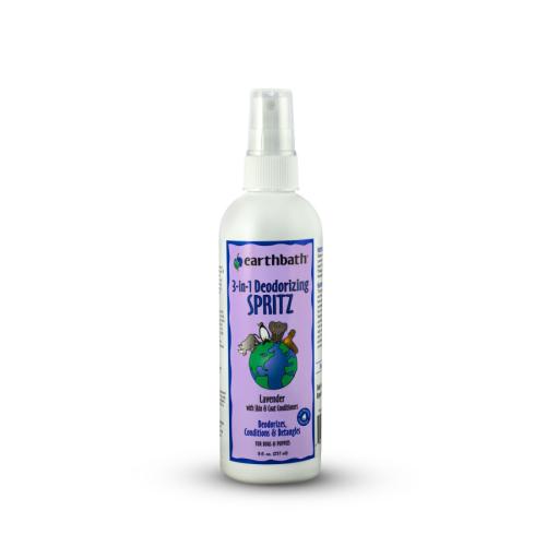 Earthbath 3 IN 1 Deodorizing Spritz for Dogs Lavender 8 oz