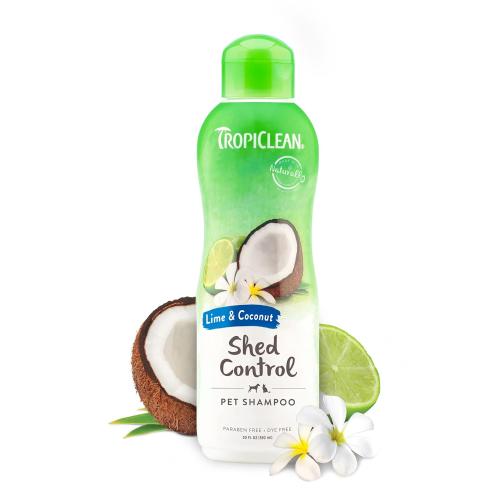 TropiClean Lime Coconut Shed Control Shampoo for Pets 20 oz
