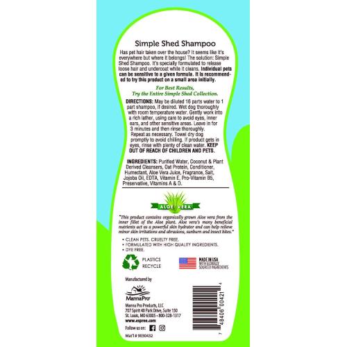 Espree Simple Shed Shampoo with Aloe Plum Scent 20 oz