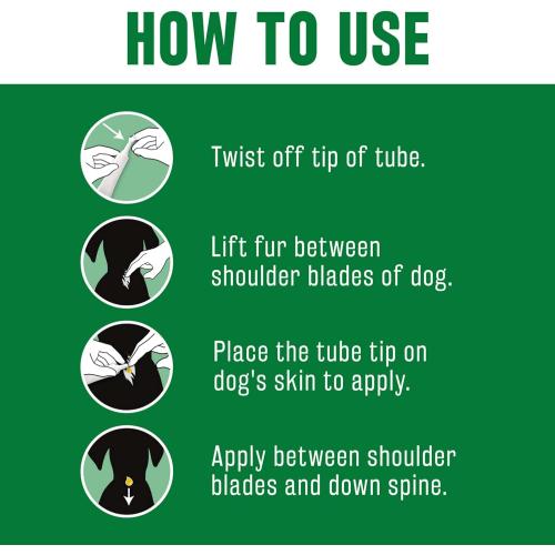 TropiClean Natural Flea Tick Spot On Treatment for Dogs 35-75 4pk