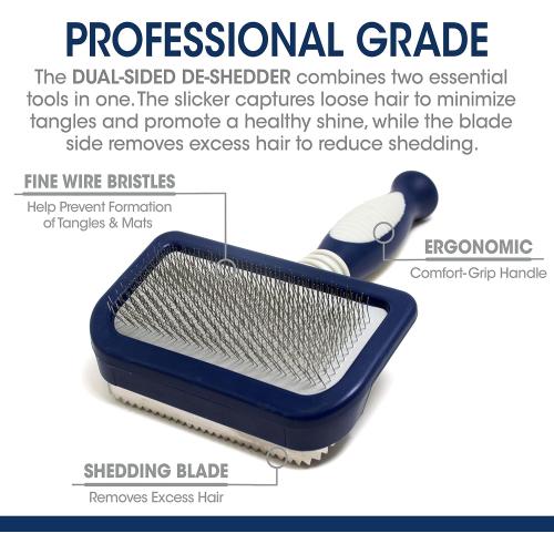 Four Paws Magic Coat Dual Sided De-shedder for Dogs