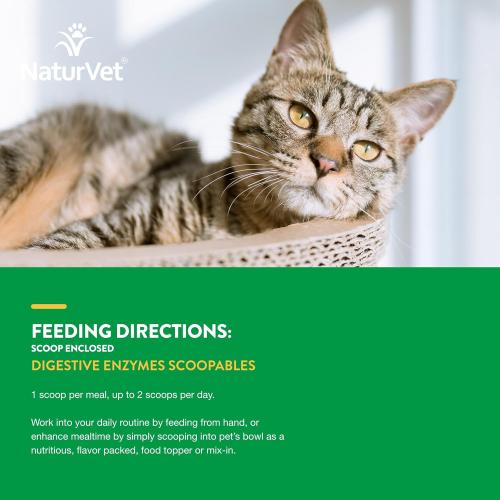 NaturVet Scoopables Digestive Enzymes for Cats 5.5 oz