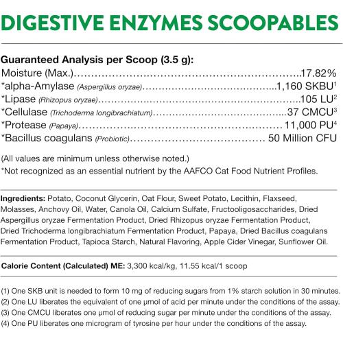 NaturVet Scoopables Digestive Enzymes for Cats 5.5 oz
