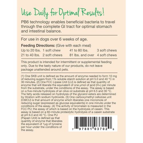 NaturVet Advanced Probiotics  Enzymes Soft Chews 70 chews