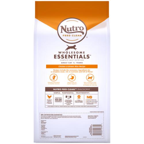 Nutro Products WE Chicken & Brown Rice Adult Dry Cat Food 5 lbs