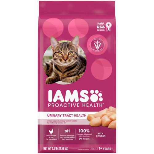 IAMS PH Urinary Tract Health Chicken Adult Dry Cat Food 3.5