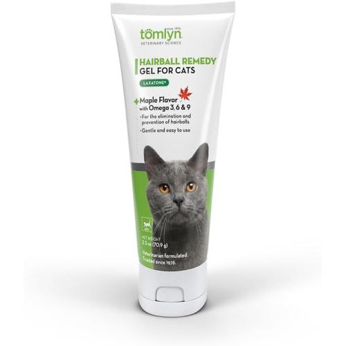 Tomlyn Laxatone Cat Hairball Remedy Maple Flavor with omega 2.5oz