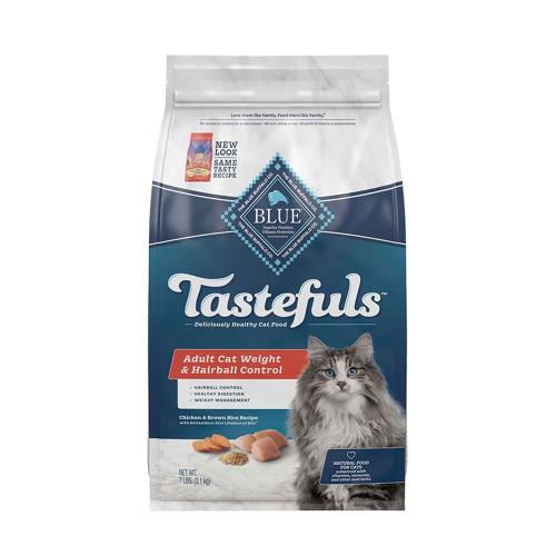 BLUE TST Ind Weight Hairball Control Chk & BR Adult Dry Cat 7 lb