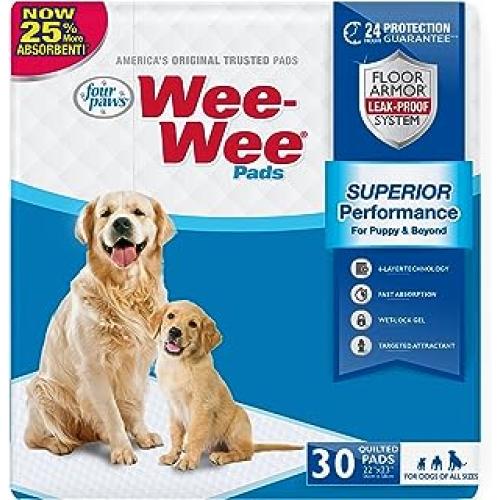 Four Paws WeeWee Superior Performance Dog Pee Pads 30 pack