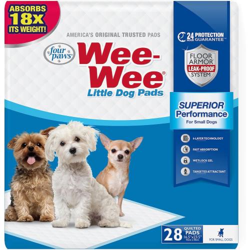 Four Paws WeeWee Superior Performance Little Pee Pads 28 pack