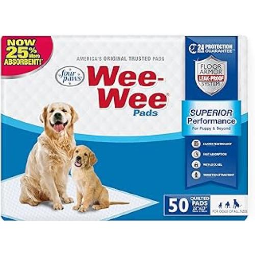 Four Paws WeeWee Superior Performance Dog Pee Pads 50 pack