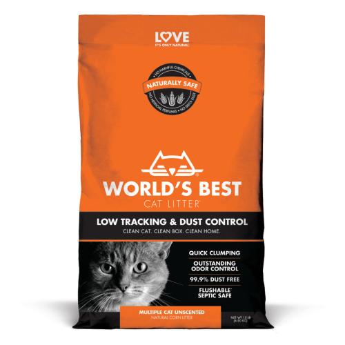 World's Best Cat Litter Low Tracking Multiple Cat Unscented 15 lb