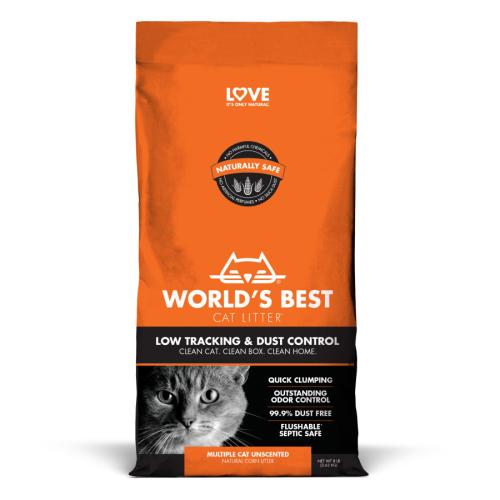 World's Best Cat Litter Low Tracking Multiple Cat Unscented 8 lb