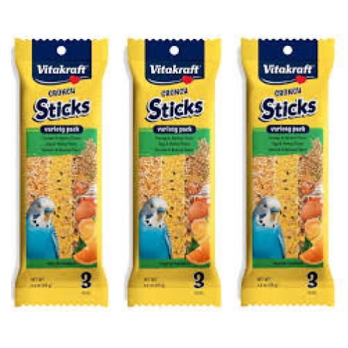 Vitakraft Crunch Sticks Variety Orange, Egg  Banana Flavor Parakeet Treat