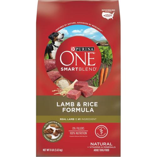 Purina ONE SmartBlend Lamb & Rice Adult Dry Dog Food 8 Lbs