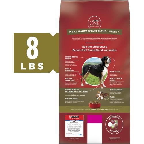 Purina ONE SmartBlend Lamb & Rice Adult Dry Dog Food 8 Lbs