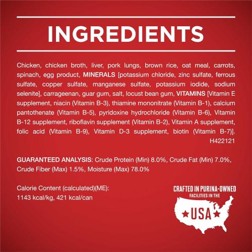 Adult Purina ONE Classic Chicken and Brown Rice Wet Food 13oz