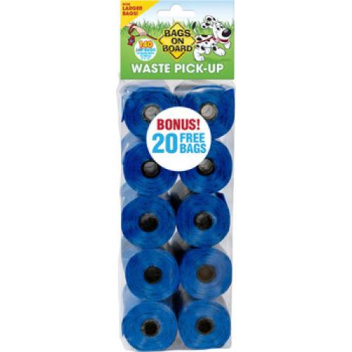 Bags on Board Fashion Waste Pickup Bag Dispenser w/ 14 bags