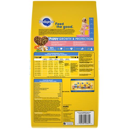 Pedigree Puppy Growth Protection Chicken & Veg Dry Food 