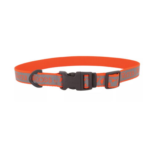 Coastal Water & Woods Reflective Orange Collar
