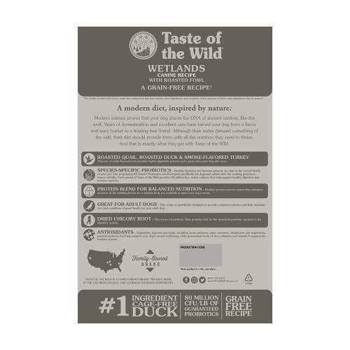 Taste Of The Wild Wetlands Grain Free Roasted Fowl