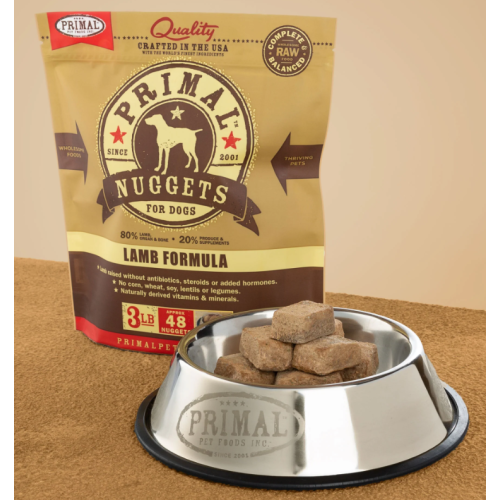 Primal Frozen Raw Lamb Nuggets