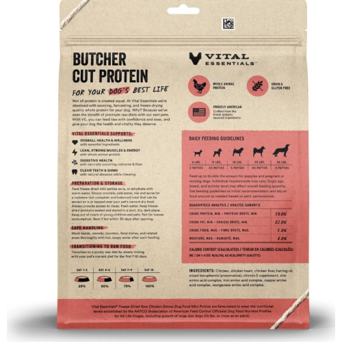 VE Freeze Dried Chicken Entree Mini Patties